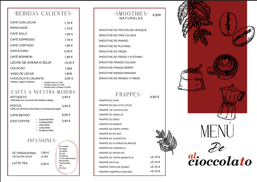 Carta Al.Cioccolato - Página 1